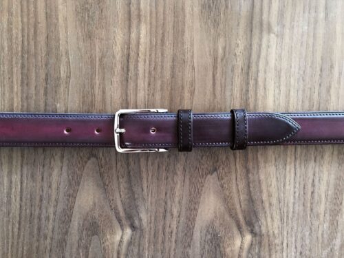 Patinated Belts / Angular Buckle