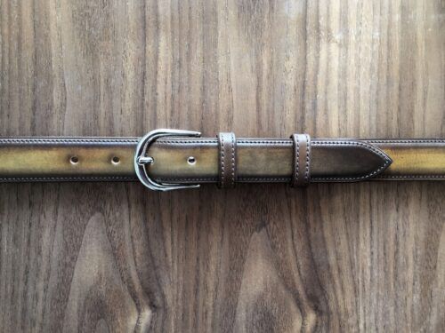Patinated Belts / Round Buckle