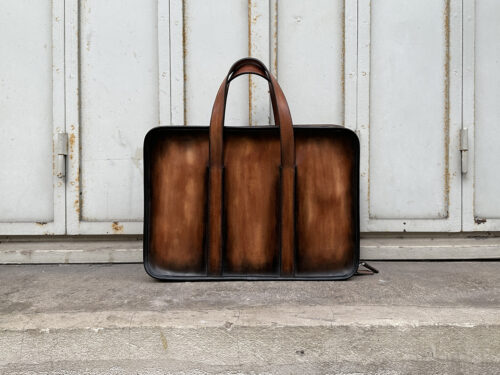 Edmond Briefcase Cuir Patiné