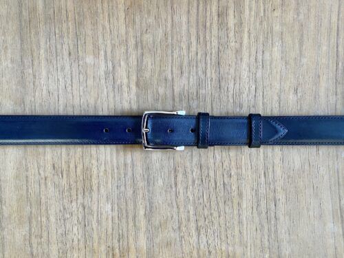Patinated "jeans" Belts