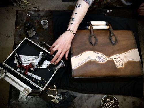Bespoke leather Tattoo or Engraving