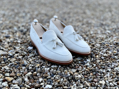 REPELLO II WHITE SUEDE