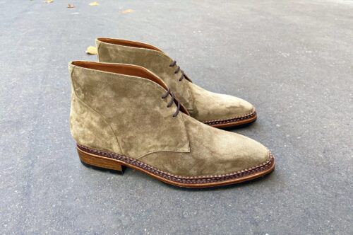 Les desert boots Solognac sont parfaites pour une tenue chic et décontractée