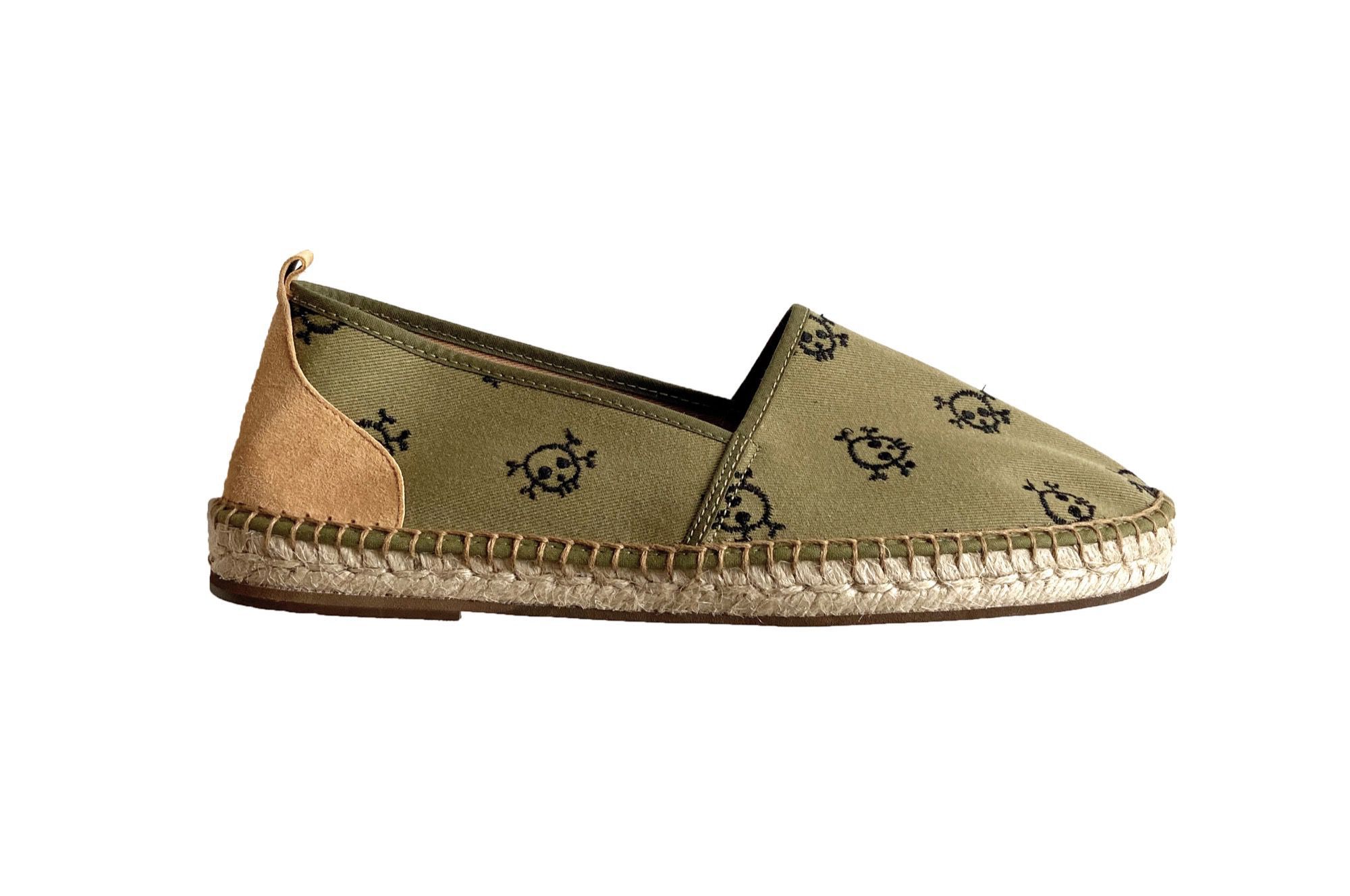 Auto reparere brysomme Espadrille Kaki Skull : Easy Shoes - Caulaincourt Paris