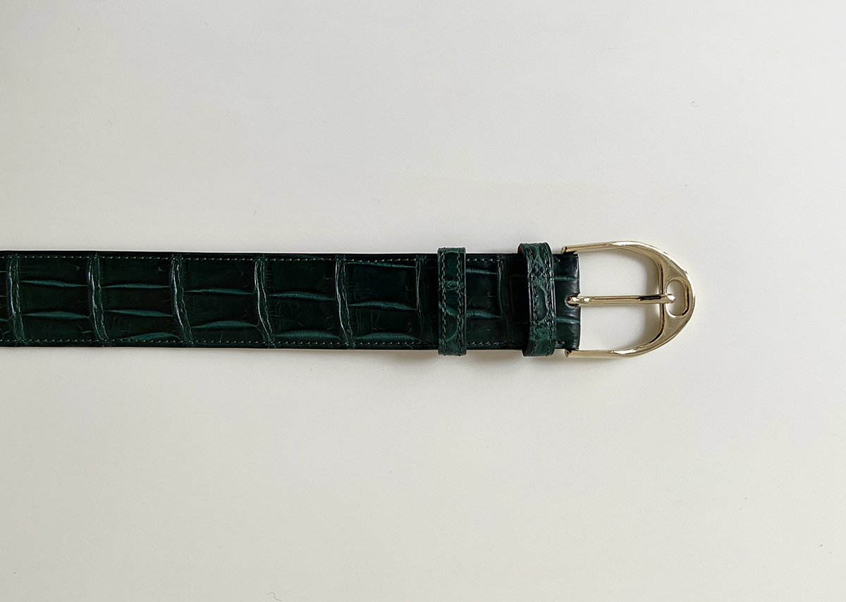 Bespoke C.15 alligator belt : Belt - Caulaincourt Paris