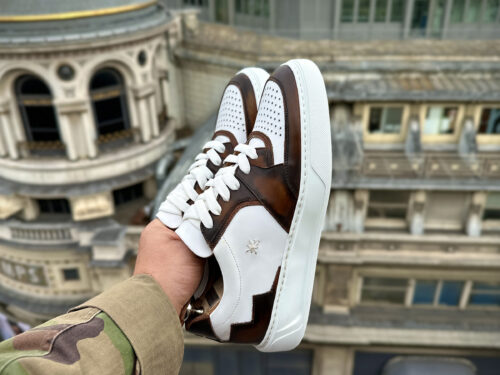 KERGUELEN WHITE x PATINA : Bandit Sneakers - Caulaincourt Paris