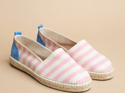 Espadrille pink x blue